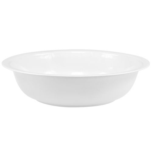 Product Metal bowl bowl white enamel look Ø29cm H7.5cm