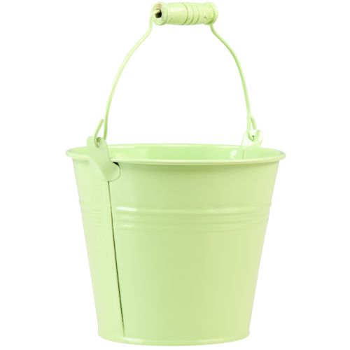 Product Bucket with Handle Planter Metal Pastel Ø14cm H12cm 6 pcs