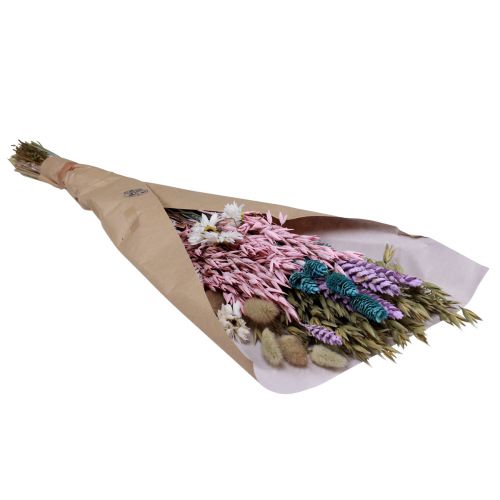 Floristik24 Dried flower bouquet straw flowers Phalaris grain 58cm