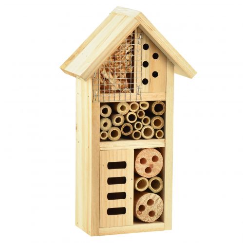Floristik24 Insect hotel natural insect house wood 14cmx8cmx26cm