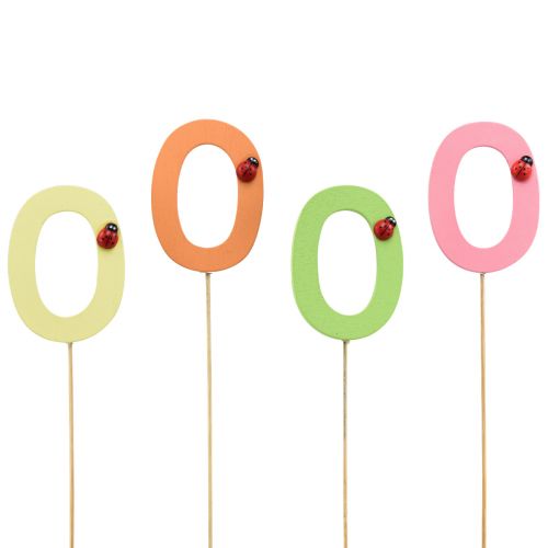 Product Number plug birthday 0 flower plug wood 27,5cm 16 pcs