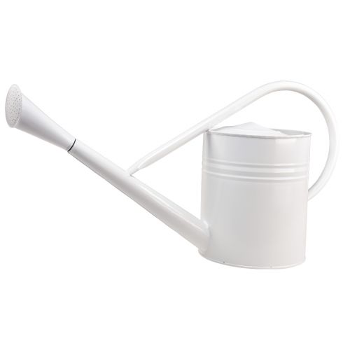 Floristik24 Decorative watering can metal decorative jug white 67cm 1 pc