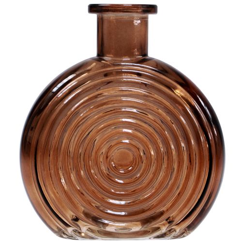 Product Glass vases retro mini vases glass brown beige H13.5cm 2pcs