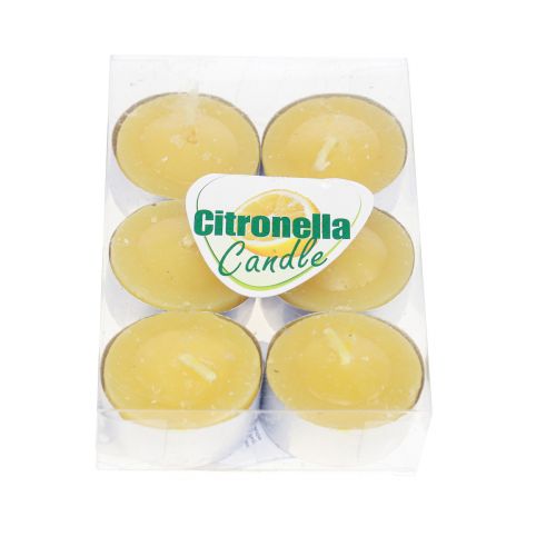 Product Scented candle citronella candle, citronella tea lights Ø3.5cm H1.5cm 6 pieces