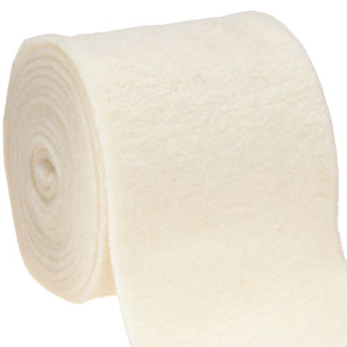 Felt ribbon 15cm x 5m white
