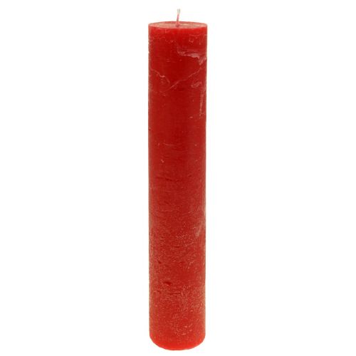 Red Candles Large Taper Candles Solid Colored 50x300mm 4 Pcs