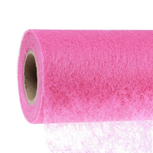 Floristik24 Decorative fleece table runner decorative fleece table runner pink 23cm 25m