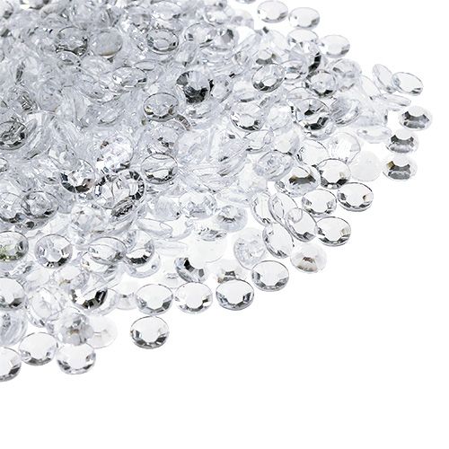 Floristik24 Acrylic diamonds Ø4mm clear 110g