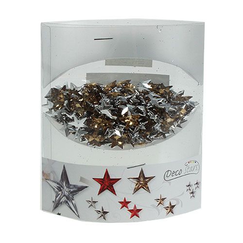 Floristik24 Decoration to control acrylic stars Ø1,5cm gold 100g