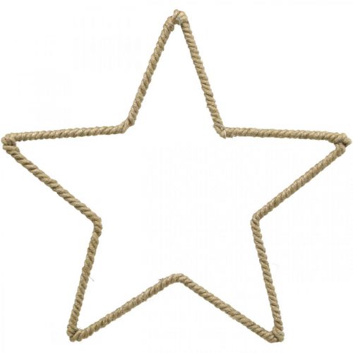 Product Advent decoration, Christmas decoration star, decoration star jute B31cm 4 pieces