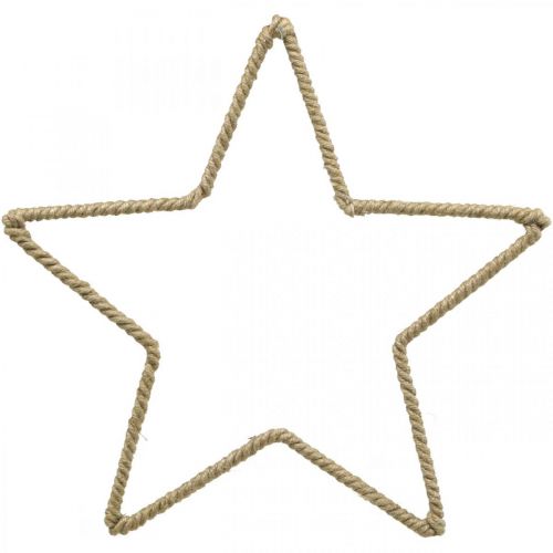 Floristik24 Advent decoration, Christmas decoration star, decoration star jute B31cm 4 pieces