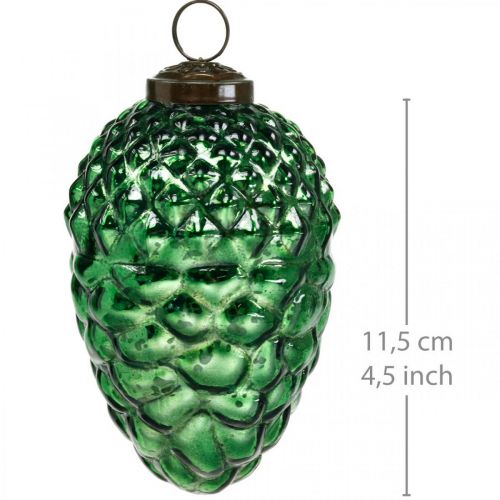 Floristik24 Advent decoration, decorative cones, autumn fruits real glass, antique look Ø7cm H11.5cm 6pcs