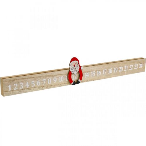 Floristik24 Advent calendar wood advent strip deco advent 48.5cm 3pcs