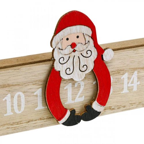 Product Advent calendar wood advent strip deco advent 48.5cm 3pcs