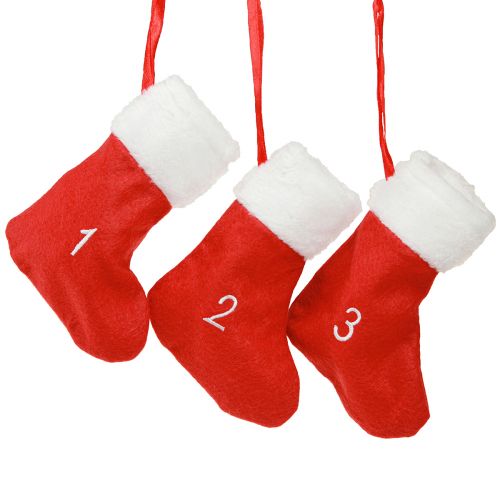 Product Advent calendar to fill boots felt red white 155cm