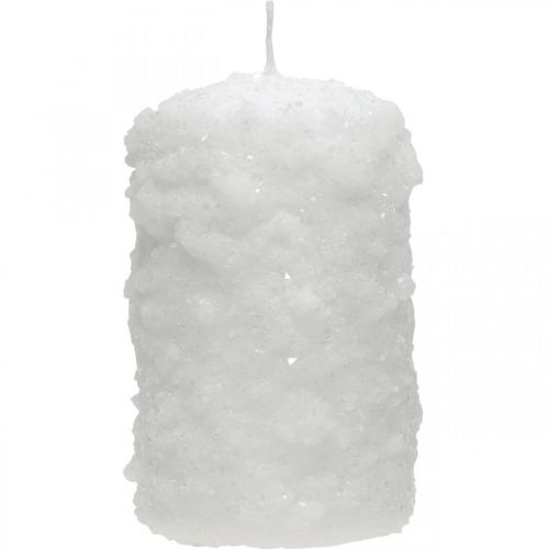 Product Advent candles, pillar candles, snowball candles 100/60mm 4pcs