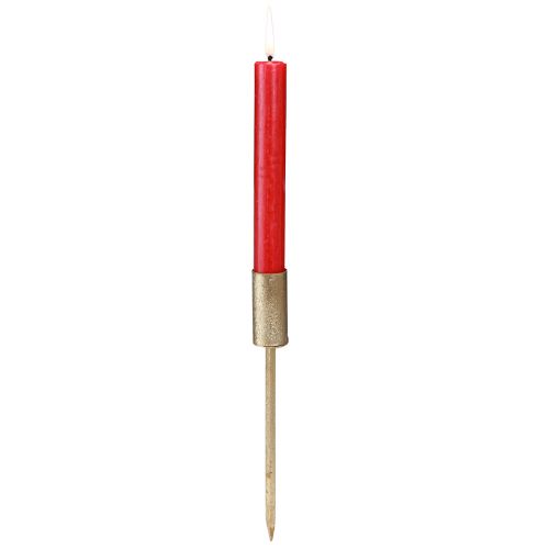 Product Advent candle holder for taper candles metal gold Ø23mm 4pcs