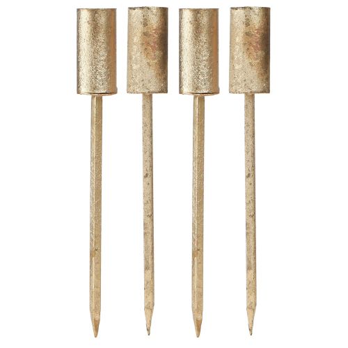 Product Advent candle holder for taper candles metal gold Ø23mm 4pcs