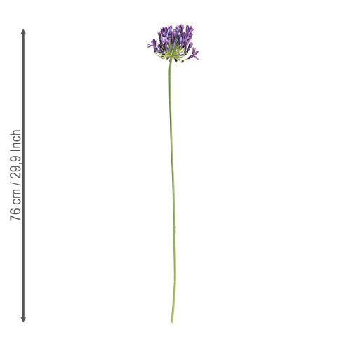 Product Agapanthus artificial flowers purple decoration lilies 75cm 2pcs