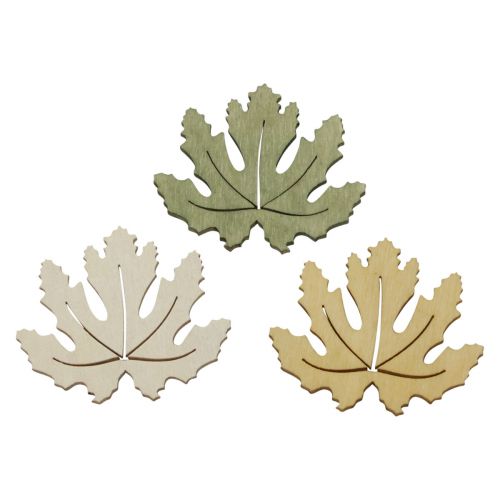 Floristik24 Table decoration autumn scattered decoration wood decoration maple leaf 4cm 72pcs