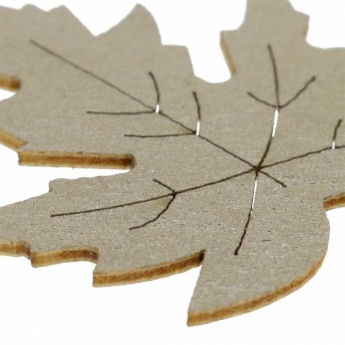 Product Scatter decoration maple leaves yellow, brown, platinum assorted 4cm 72 pcs