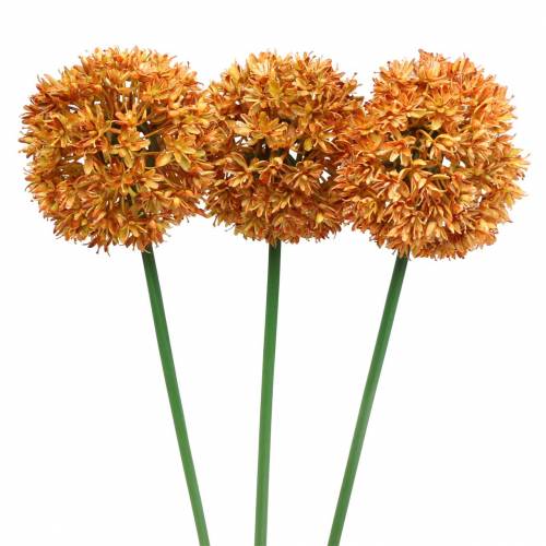 Product Ornamental onion Allium artificial orange 70cm 3pcs