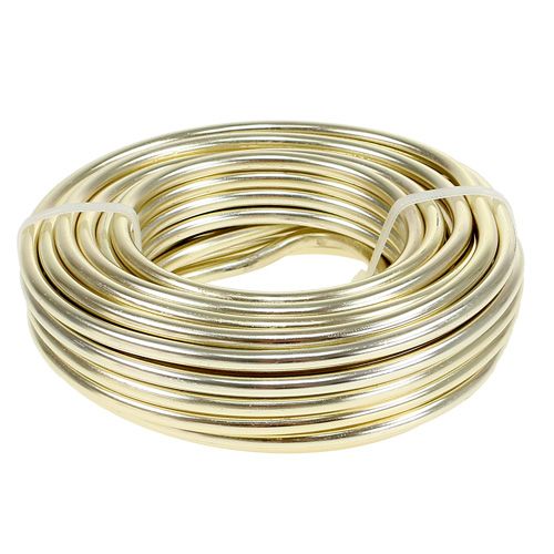 Floristik24 Aluminum wire Ø5mm champagne 500g