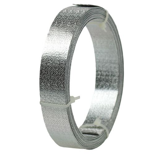 Product Aluminum ribbon flat wire silver matt 20mm 5m