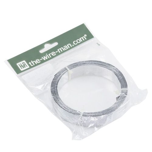 Product Aluminum ribbon flat wire silver matt 20mm 5m