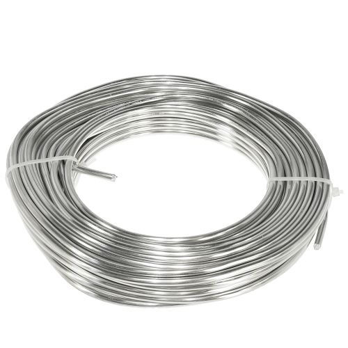 Aluminium wire silver shiny craft wire decorative wire Ø5mm 1kg
