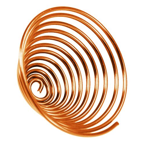 Floristik24 Aluminum wire worm Metal worm Orange 2mm 120cm 2pcs