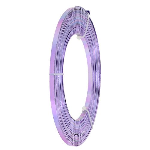 Product Aluminum flat wire lavender 5mm 10m