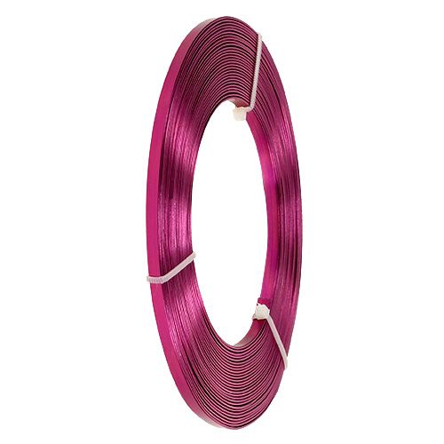 Product Aluminum flat wire pink 5mm 10m