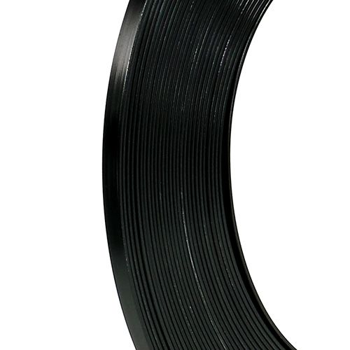 Product Aluminum flat wire black 5mm 10m