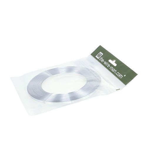 Product Aluminum Flat Wire Silver 5mm x1mm 10m