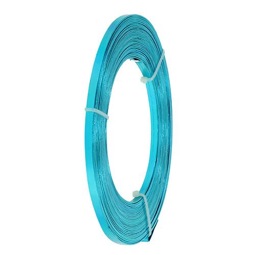 Product Aluminum flat wire turquoise 5mm 10m