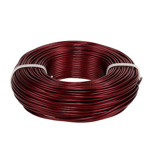 Floristik24 Aluminum wire Ø2mm 500g 60m Bordeaux