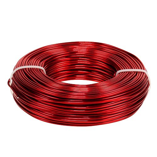 Floristik24 Aluminum wire Ø2mm 500g 60m red
