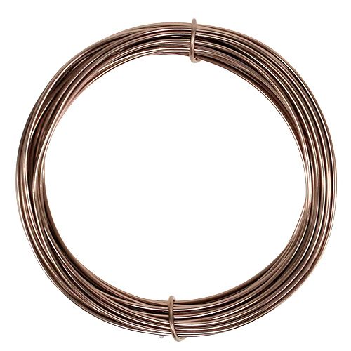 Floristik24 Aluminum wire light brown Ø2mm 12m