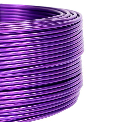 Floristik24 Aluminum wire Purple Ø2mm 500g (60m)