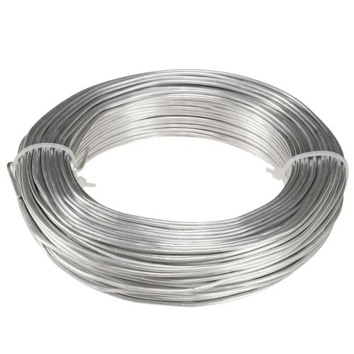 Product Aluminium wire in silver metal craft wire 2mm 500g