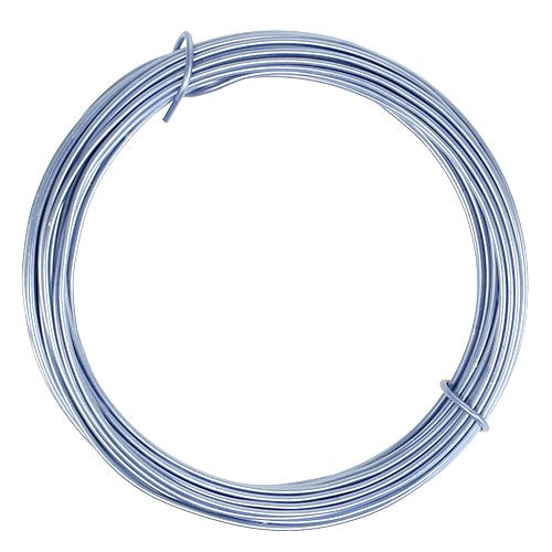 Floristik24 Aluminum wire pastel blue Ø2mm 12m