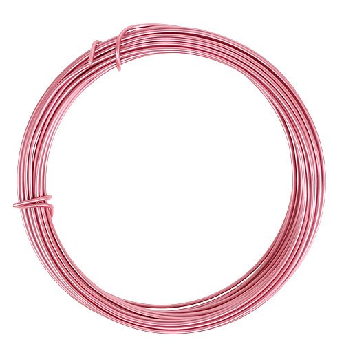 Floristik24 Aluminum wire pink Ø2mm 12m