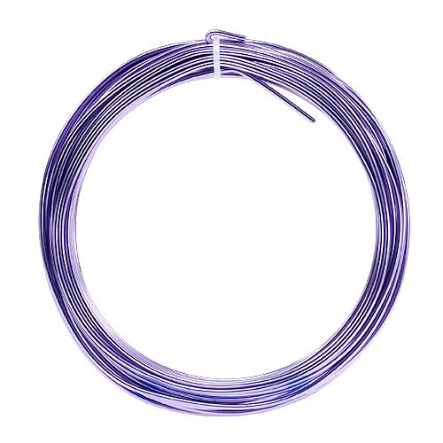 Floristik24 Aluminum wire 2mm 100g lavender