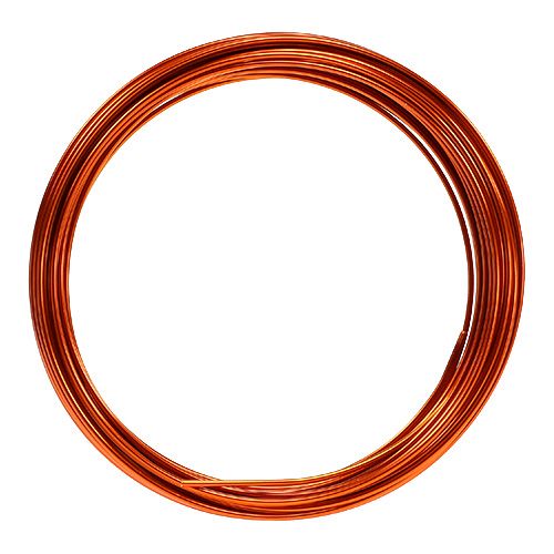 Floristik24 Aluminum wire 2mm 100g orange