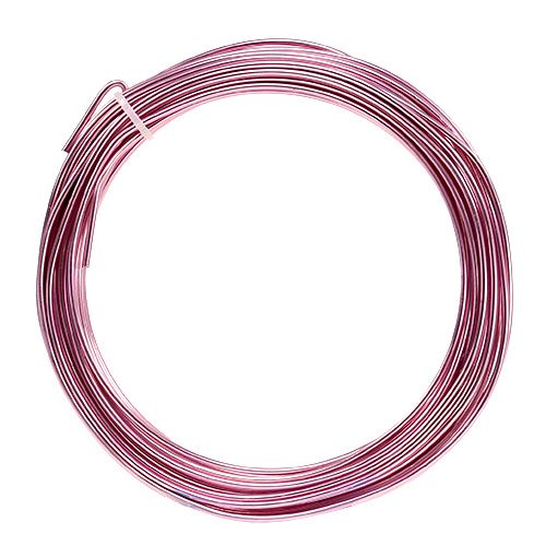 Floristik24 Aluminium wire 2mm 100g pink