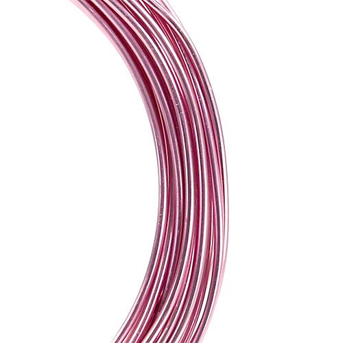 Product Aluminium wire 2mm 100g pink