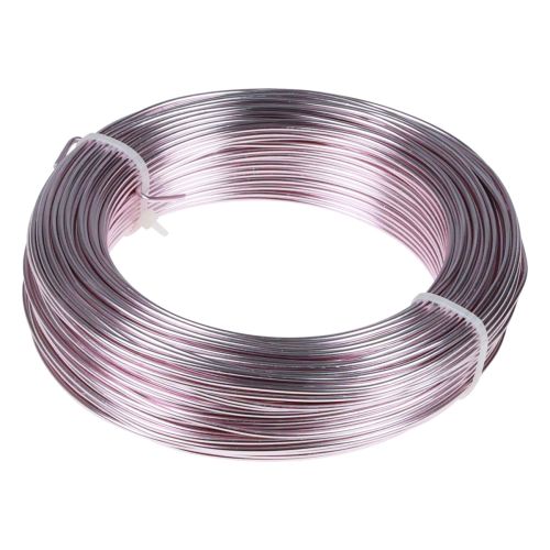 Product Aluminum wire Ø2mm pink decorative wire round 480g