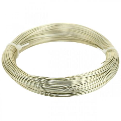 Floristik24 Aluminum wire Ø1mm champagne jewelry wire round 120g