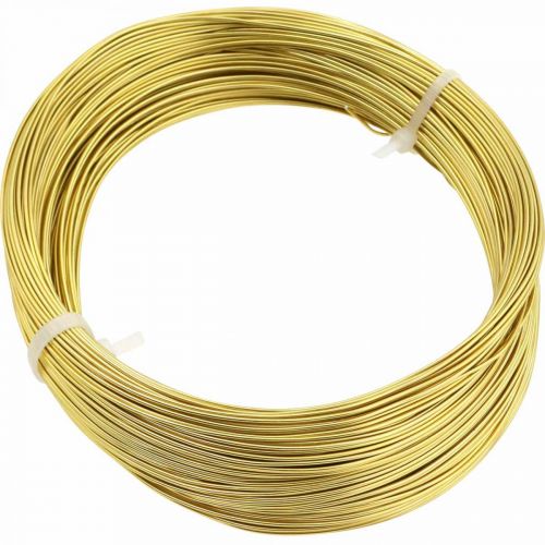 Product Aluminum wire Ø1mm gold decoration wire round 120g